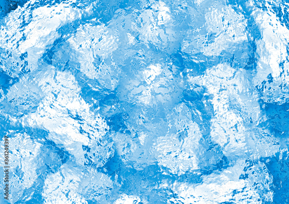 氷 質感 テクスチャ イラスト 背景 青 水色 Wall Mural Necology 氷 質感 テクスチャ イラスト 背景 青 水色 Wall Mural Necology