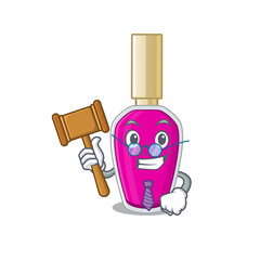 Sticker - A judicious judge of pink nail polish caricature concept wearing glasses