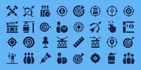 Wall Mural - Modern Simple Set of hit Vector filled Icons