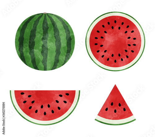 スイカの水彩画風イラスト Buy This Stock Vector And Explore Similar Vectors At Adobe Stock Adobe Stock