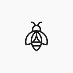 bee logo / bee icon