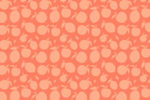Pink Fruit Shape Pattern On A Pink Background