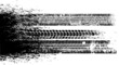 © miloje - Vector Print Textured Tire Track . Design Element . Car tread silhouette . Mud splash grunge texture