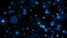 Blue Black Stars Light Effects Video