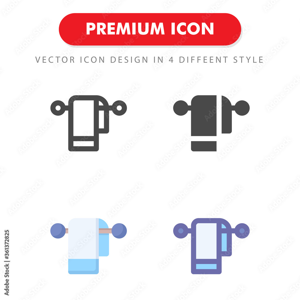 towel icon pack isolated on white background. for your web site design ...