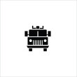 Fire engine black vector icons