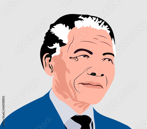 Vector Illustration For International Nelson Mandela Day 18th July Portrait Drawing Vector Illustration Buy This Stock Vector And Explore Similar Vectors At Adobe Stock Adobe Stock