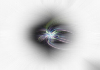 Wall Mural - colorful fractal abstract fiber circle background