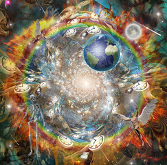 Wall Mural - the vortex of life