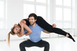 © blackday - Fitness couple during calisthenics workout in the gym