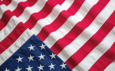 USA flag, US of America sign symbol background, top view