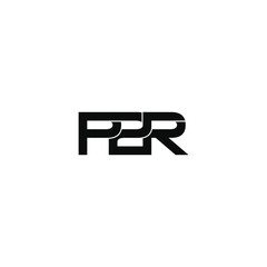 p2r letter original monogram logo design