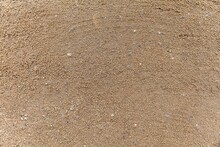 Dry Soil Texture And Background. Red Soil Background