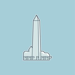 Sticker - The washington monument