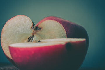 Fresh Apple; Food Background; closeup