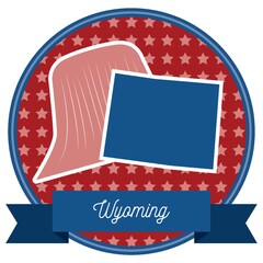 Sticker - Wyoming state