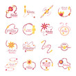 © djvstock - Raksha bandhan wristband detailed style icon set vector design