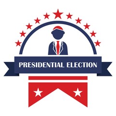 Poster - Presidential election label