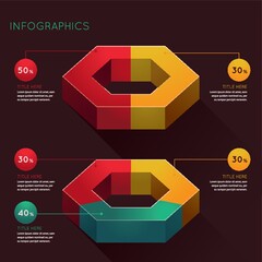 Canvas Print - Infographic template design