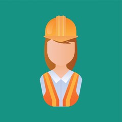 Poster - Woman construction worker