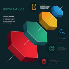 Canvas Print - Infographic template design