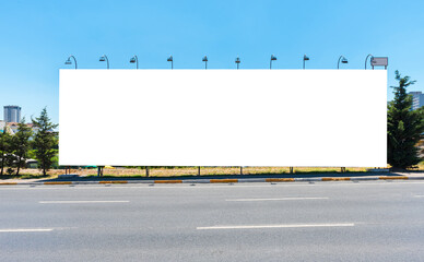 Large blank billboard giantboard