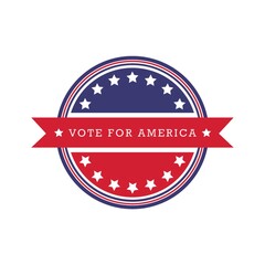 Sticker - USA vote label