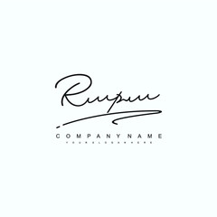 RP initials signature logo. Handwriting logo vector templates. Hand drawn Calligraphy lettering Vector illustration.
