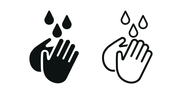 Wall Mural -  - Wash your hands icon. Vector illustration.