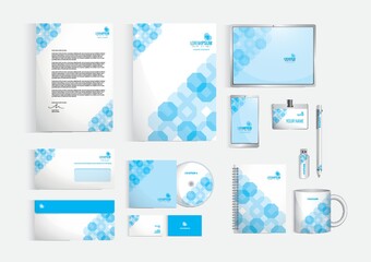 Wall Mural - Corporate identity elements