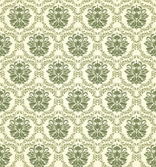 Wall Mural - Seamless damask wallpaper. Seamless vintage pattern in Victorian style . Hand drawn floral pattern. Vector illustration	
