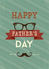 Wall Mural - Happy father's day greeting card