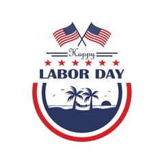 Poster - Labor day label