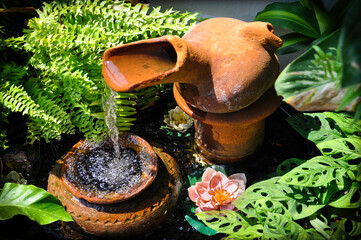 Cascading water feature