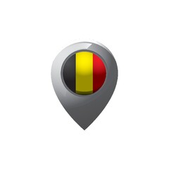 Sticker - Belgium flag navigation pointer