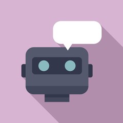 Poster - Chatbot icon. Flat illustration of chatbot vector icon for web design