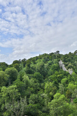 Wall Mural - Scenic view from the Goram's Chair to the Goram valley on the King Weston Hill in the Blaise Castle Estate. Bristol, UK