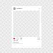 © Halyna - Social media instagram profile frame on a blank background