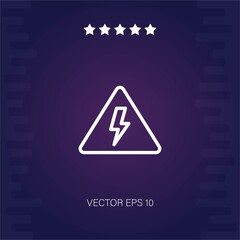 high voltage vector icon