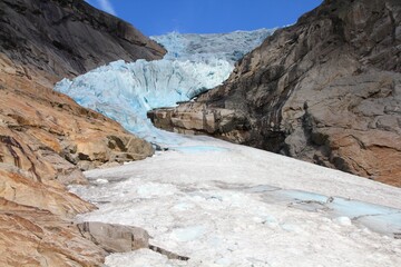 Sticker - Briksdalsbreen Glacier in Norway