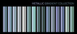 Pastel blue purple chrome gradient vector colorful palette set