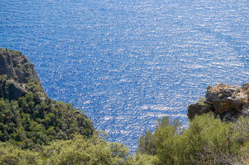 Butterfly Valley panorama in Fethiye, Turkey