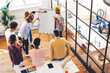© BullRun - From above view of people in office