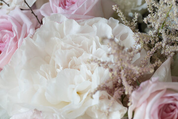 Sticker - Beautiful fresh flower bouquet close up