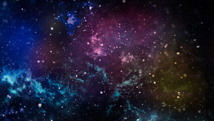 Wall Mural - planets and galaxy, cosmos, physical cosmology, science fiction wallpaper.
