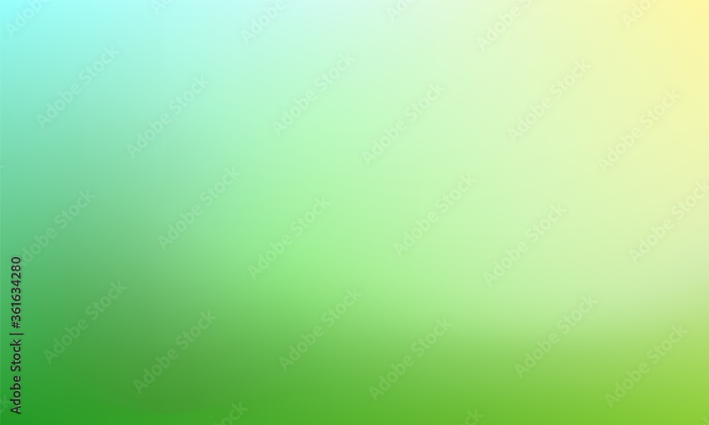 Abstract nature blurred background. Green gradient backdrop. Ecology concept for your graphic design, banner or poster. Vector illustration - obrazy, fototapety, plakaty 