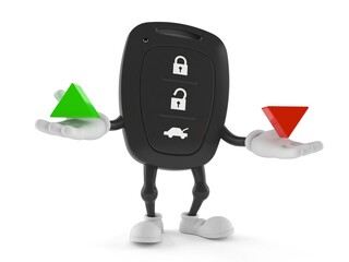 Sticker - Car remote key character with up and down arrow