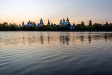 Sunset Over The Pond In Izmailovsky Park Moscow
