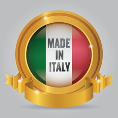 Poster - Made in Italy badge