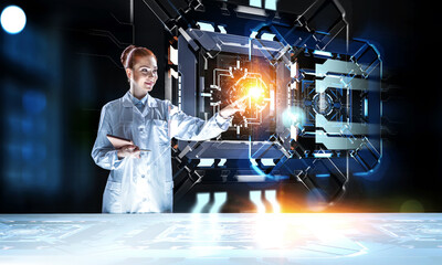Wall Mural - innovative technologies in science and medicine